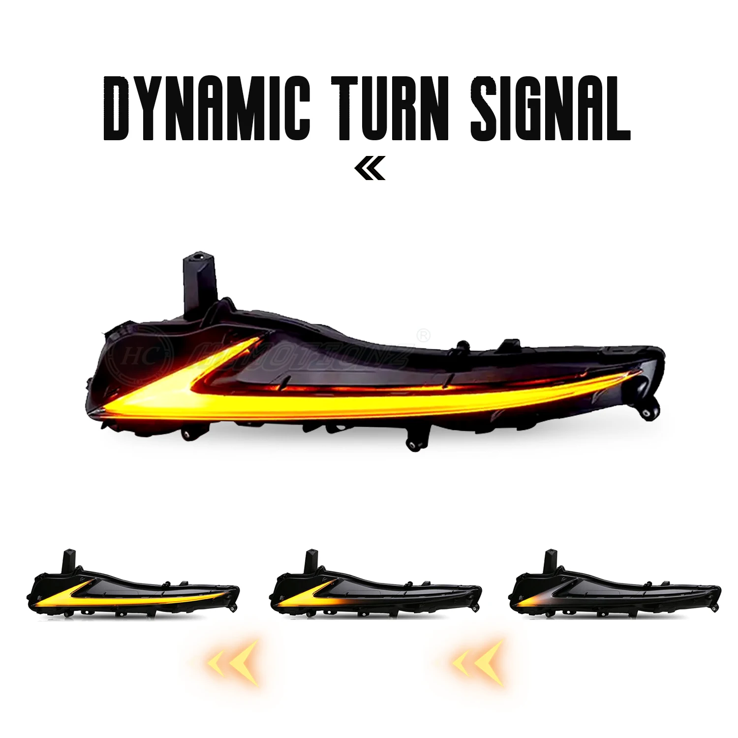 HCMOTIONZ Factory Streamer Day Running Lights 2017 2018 2019 2020 Car Lamps Assembly IS250 IS350 F RGB DRL for Lexus