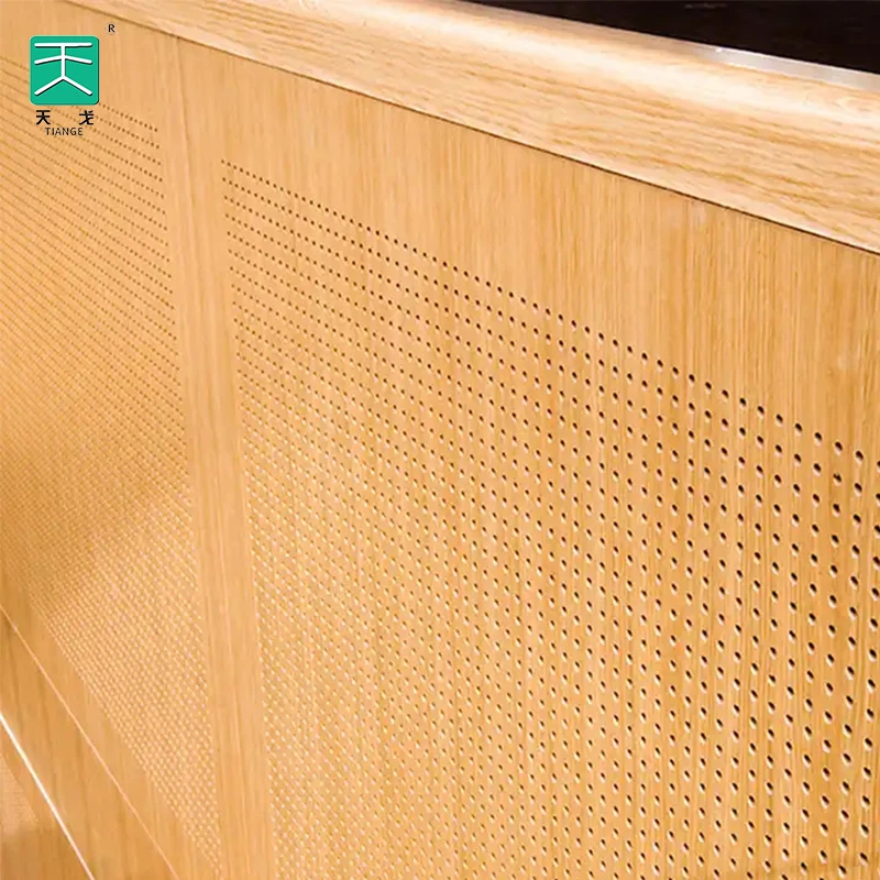 Building Project/TianGe Soundproof Decorate Studio 60 Micro Hole Perforated Wall Laminated Acoustic Hall Wooden Panel