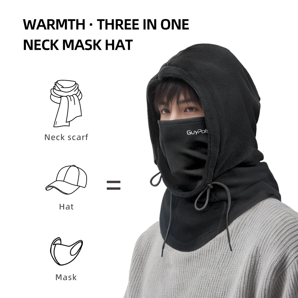 Wholesale Custom Outdoor Winter Cycling Motorcycle Multifunctional Windproof Full Face Cover Hat Fleece Warm Balaclava Ski Mask