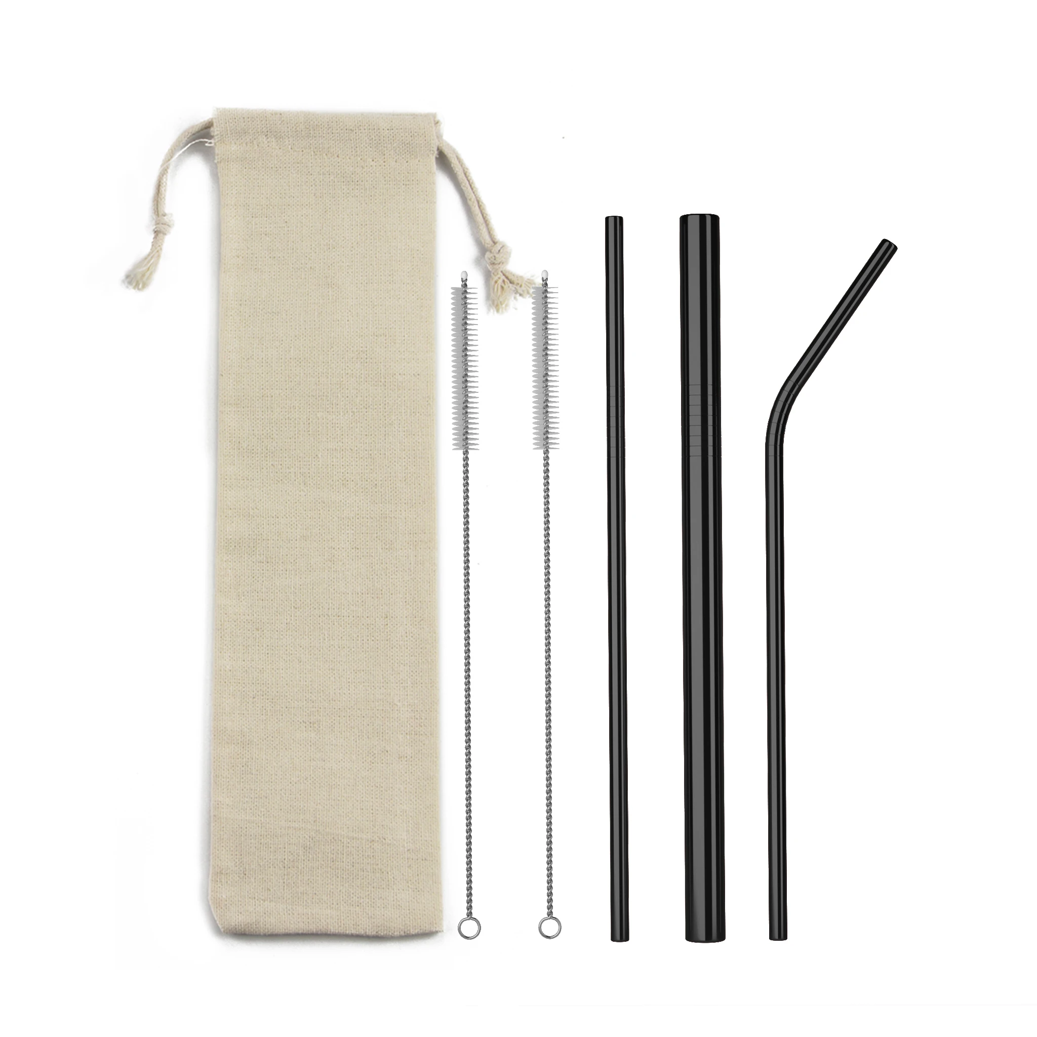 
High quality Stainless Steel Straws Metal Straw logo welcome colorful straw set 