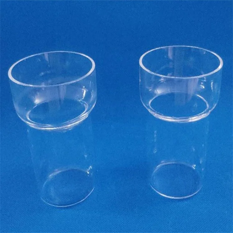 Custom transparent high temperature corrosion resistance test petri dish quartz glass square cylinder