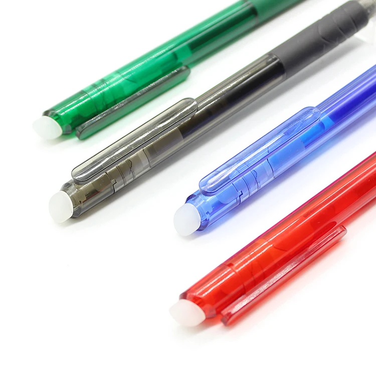 JH Promotional Plastic Erasable Pen Custom Logo 0.5mm Erasable Gel Ink Pen