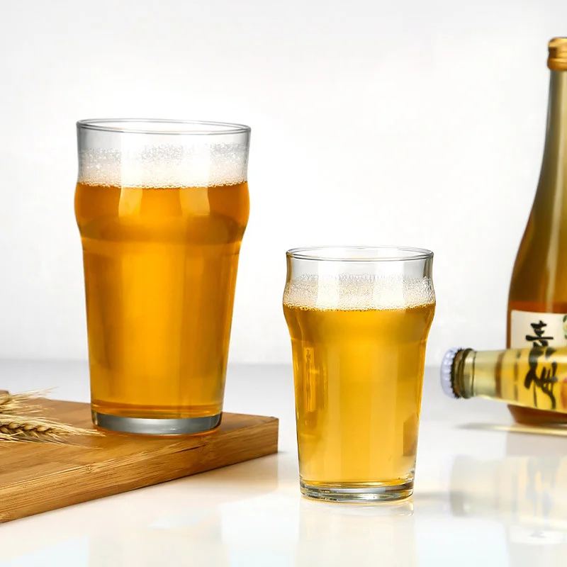 High Quality Eco-Friendly Beer Glasses Transparent Thicken Lead-Free Drinking Water Reusable Beer Pint Glasses for Bar