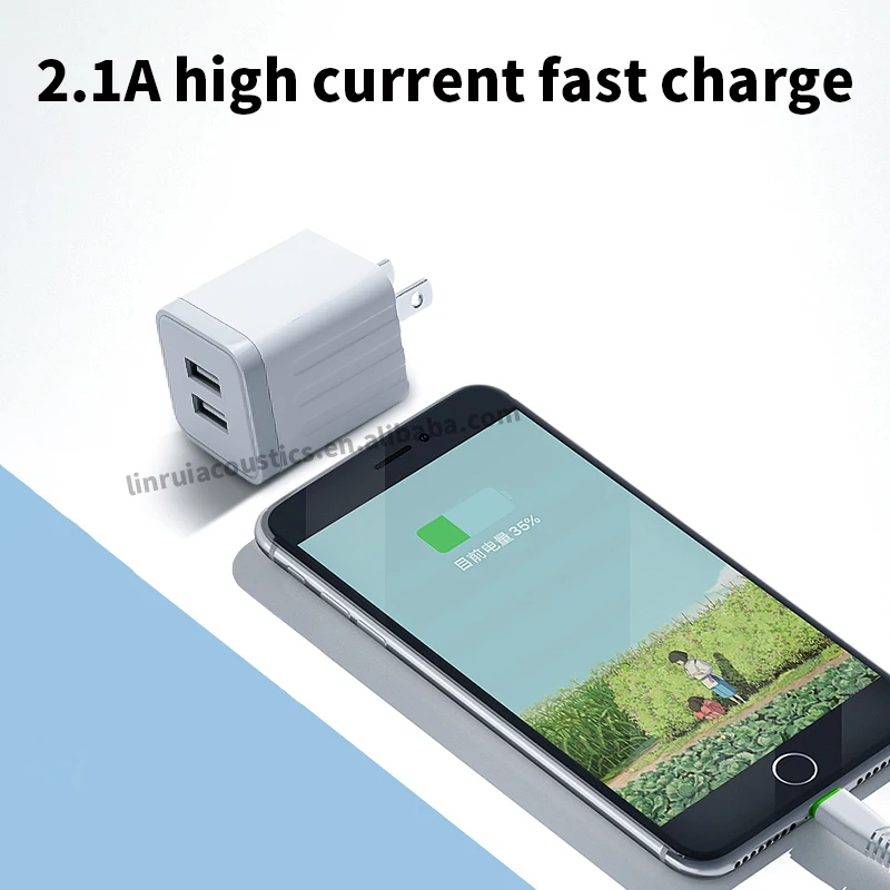 merlin riel 10w fast dual usb us plug chargeur mobile phone 5v 2a wall fast charger for vivo oppo oneplus infinix xiaomi