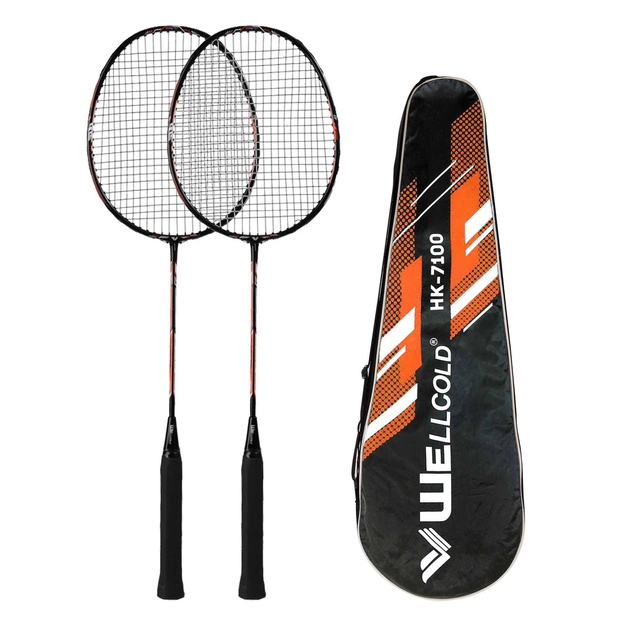 Low price good quality aluminum&graphite alloy badminton racket brand supply
