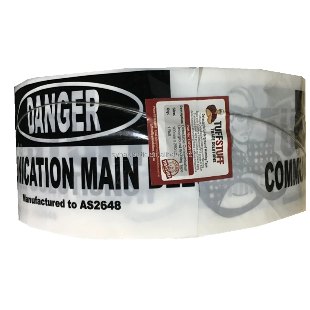 Подземная детекторная предупреждающая лента, Проволочная лента из нержавеющей стали