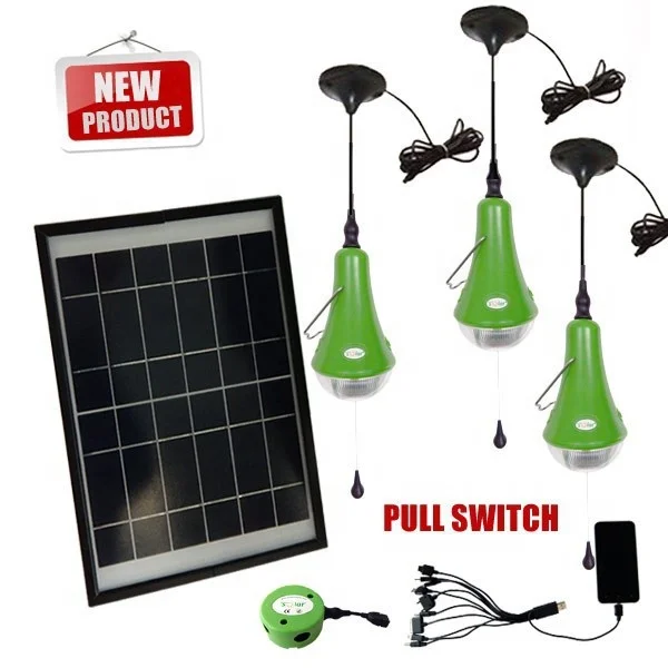 New Wisdomsolar Lighting CE Home Solar Kit With LED Lights & USB Charger Home Solar Light Kit