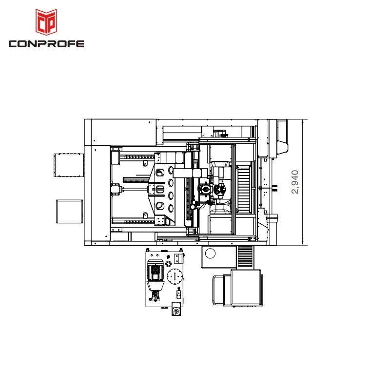SPV800-5AXIS HSK-A63 автоматический чип-конвейер ультразвуковой вертикальный 5-осевой фрезерный станок с ЧПУ центр