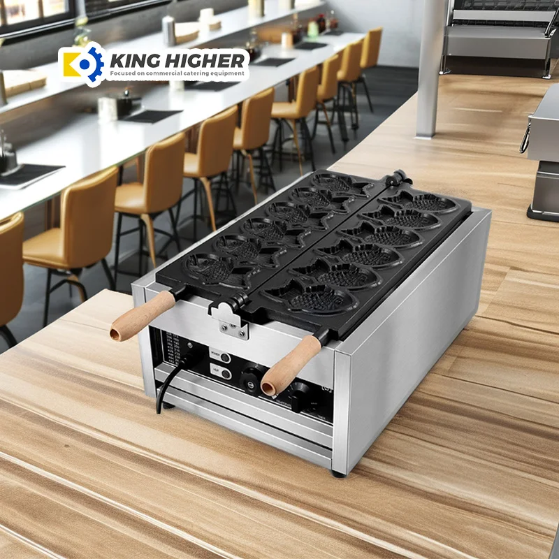 Factory Direct High Quality Fish Shaped Taiyaki Waffle Maker Machine Commercial Snack Equipment for Home Use