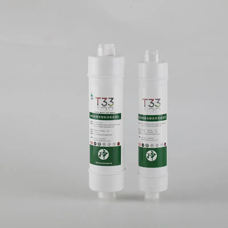 10 Inch T33 Ro Inline Post Activated Carbon Water Filter Cartridge