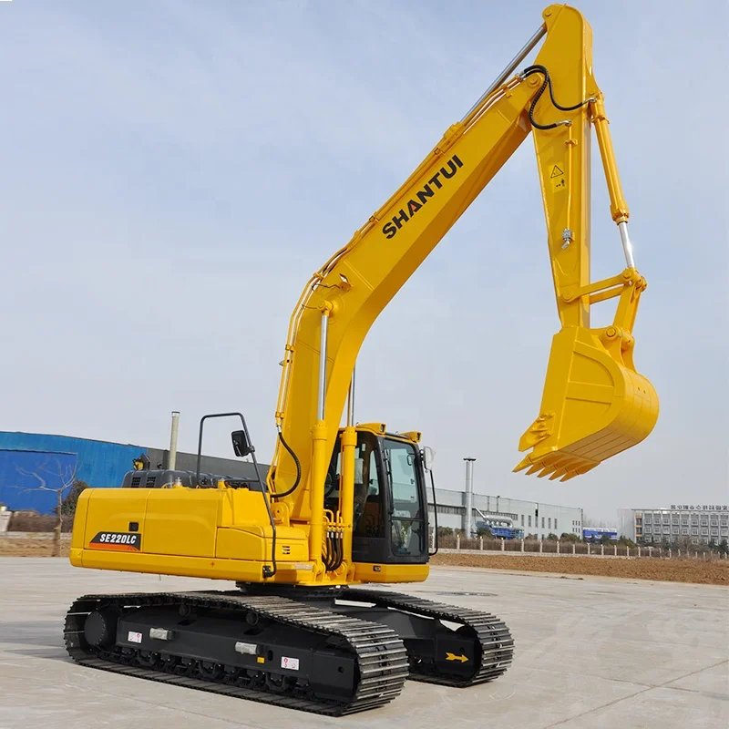China mid size SHANTUI SE220LC 22.8t excavators machines with 1 year warranty time