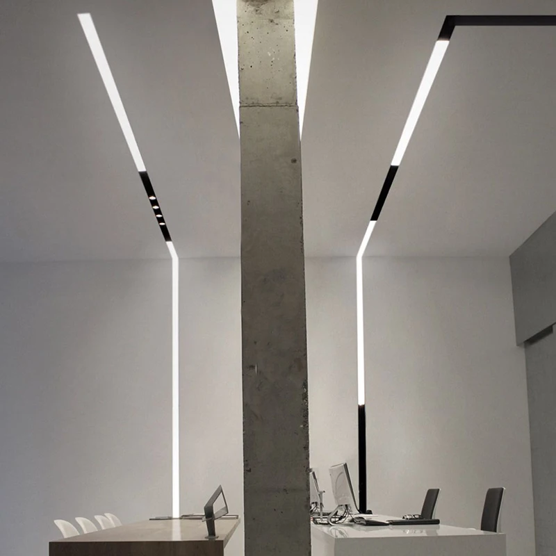 DIY custom Magnetic linear track light system Track spot light with various types lamps