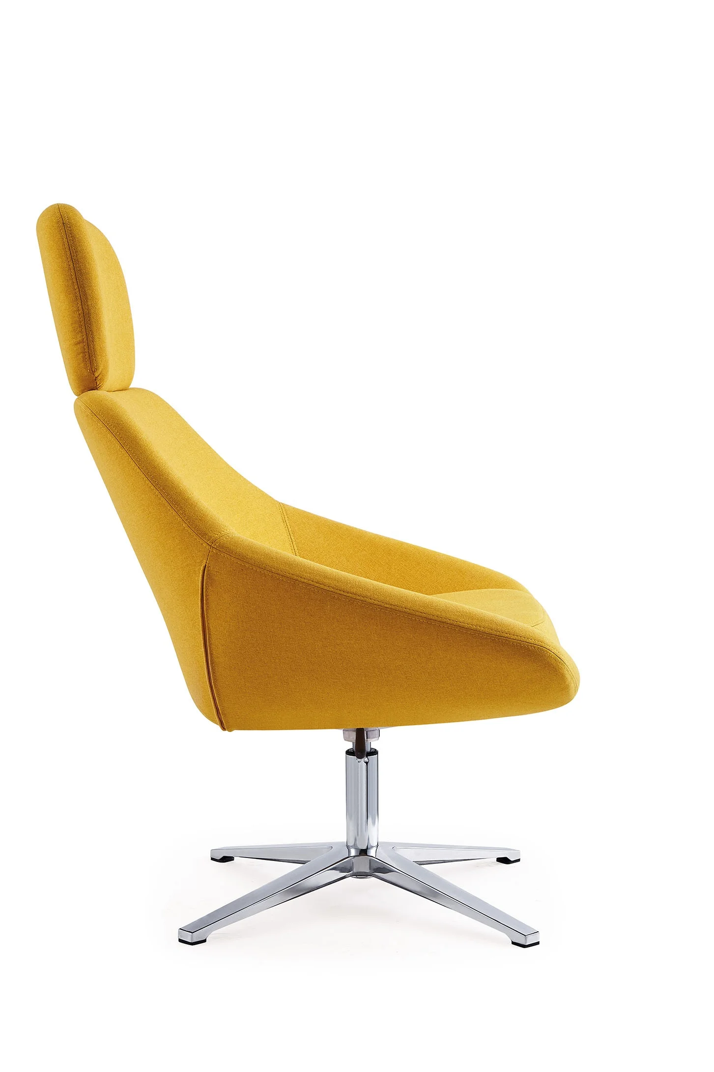 Modern Reclining Fabric Sofa Chair for Home Relaxing Leisure Chair with Revolving Headrest Design for Dining and Outdoor Use