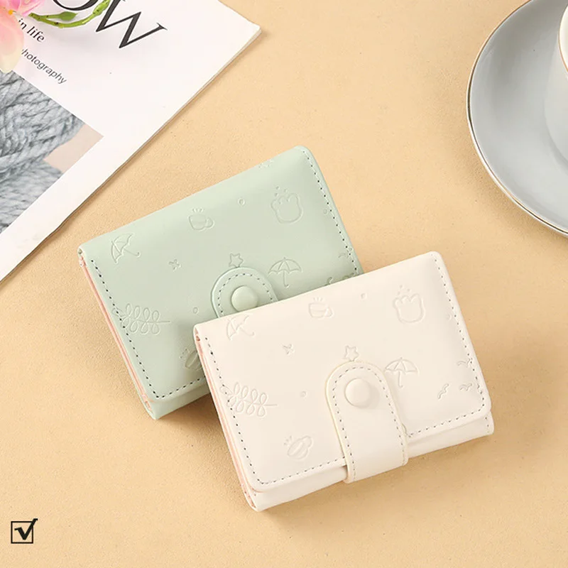 Korean Girl PU Leather Cheap Wallet Student Lovely Elegant Ladies Short Wallets