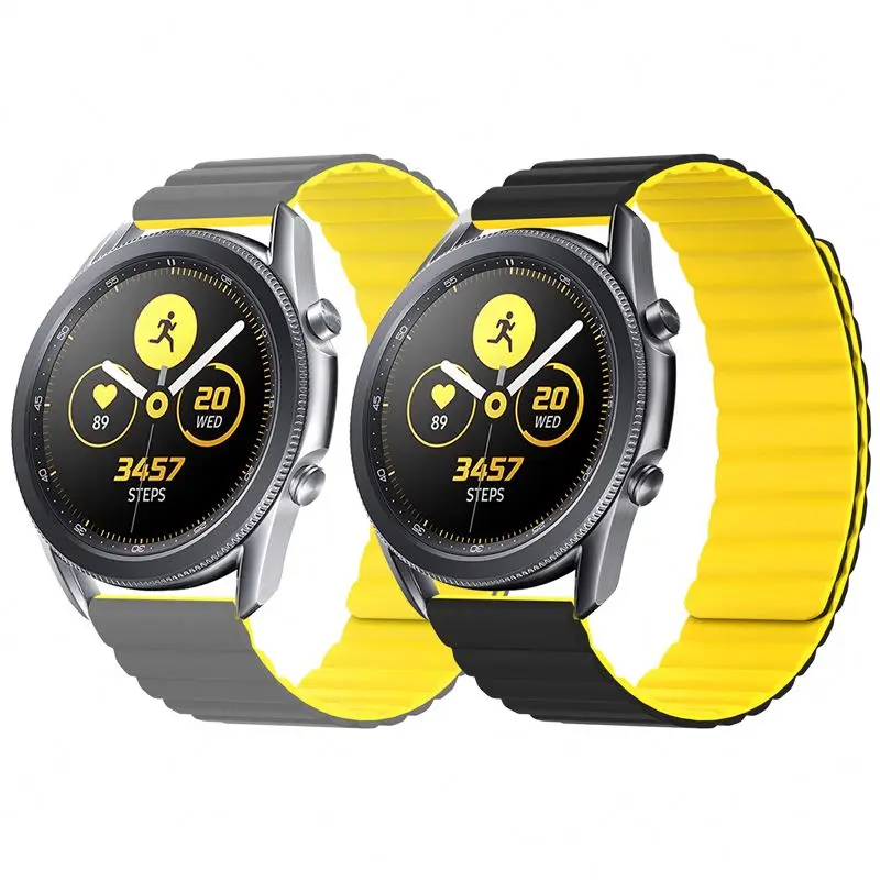 Силиконовый ремешок ESEEKGO для Samsung Watch Band 3 Active 2, дизайнерский браслет для Gear S2 44 мм, 45 мм 46 мм