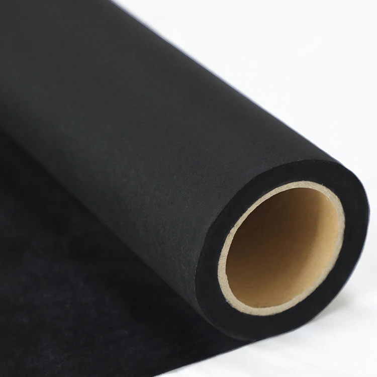 Black bamboo charcoal spunlace roll nonwoven fabric rolls