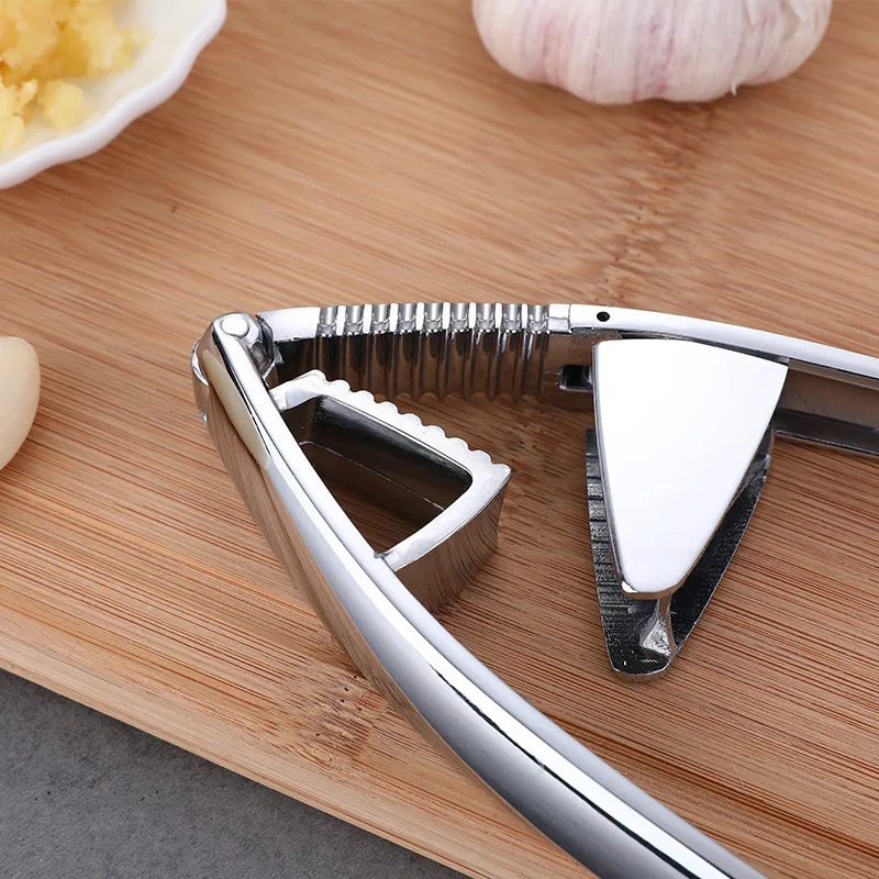 Manual kitchen gadget Garlic Press meshed garlic device