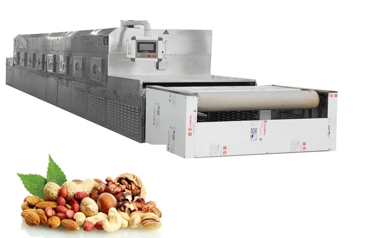 Microwave Drying Equipment for Nuts and Dried Fruits Drying Sterilizer