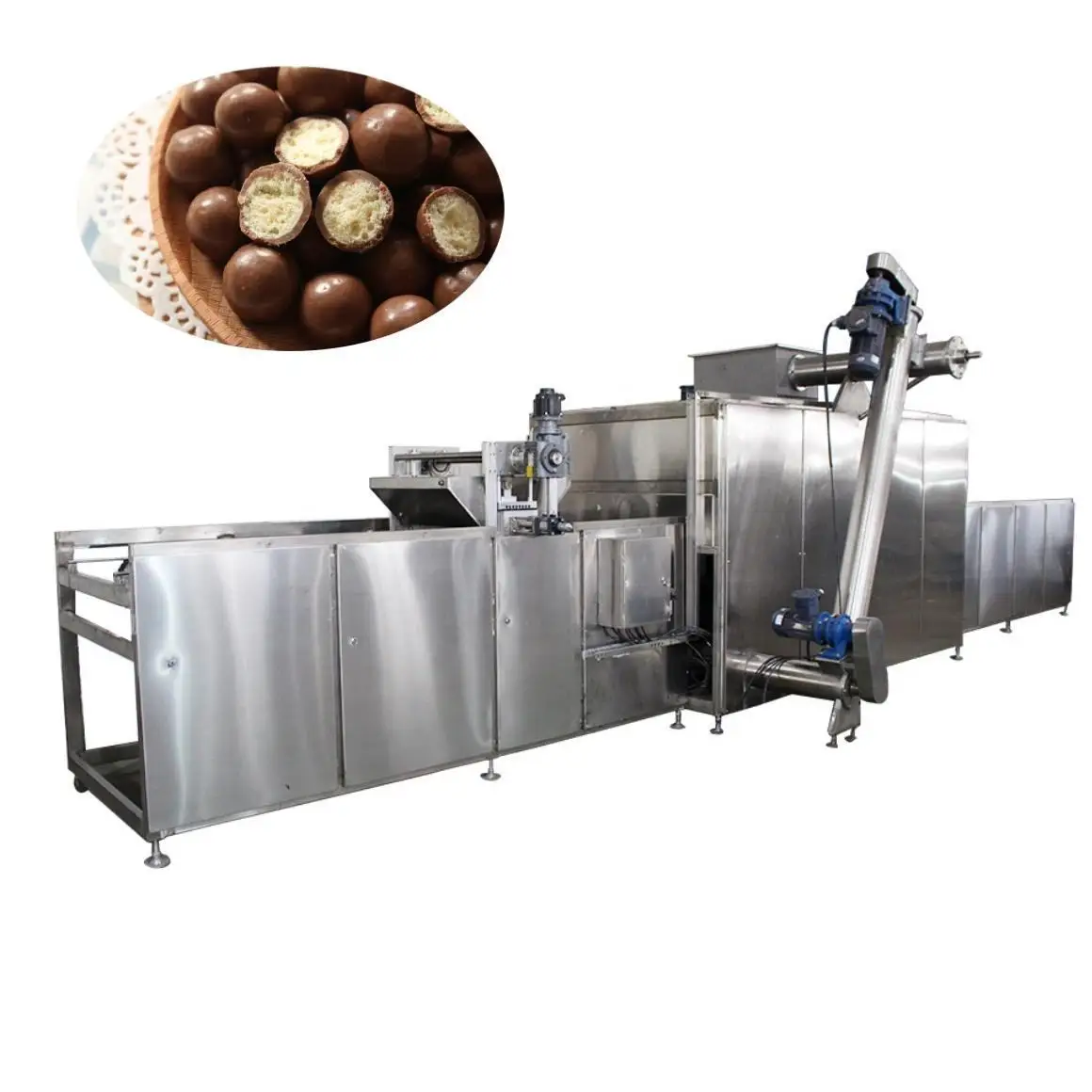 400mm One Year Warranty Automatic Chocolate Malteser Moulding Production Line