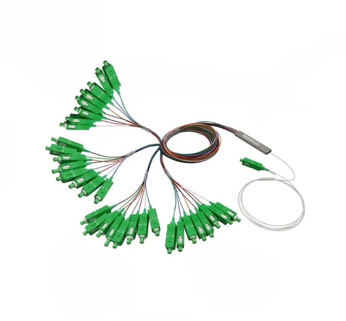 1x32 Mini PLC Optical Beam Splitter Single Mode with SC APC Connector Mini Module fibre optic plc splitter