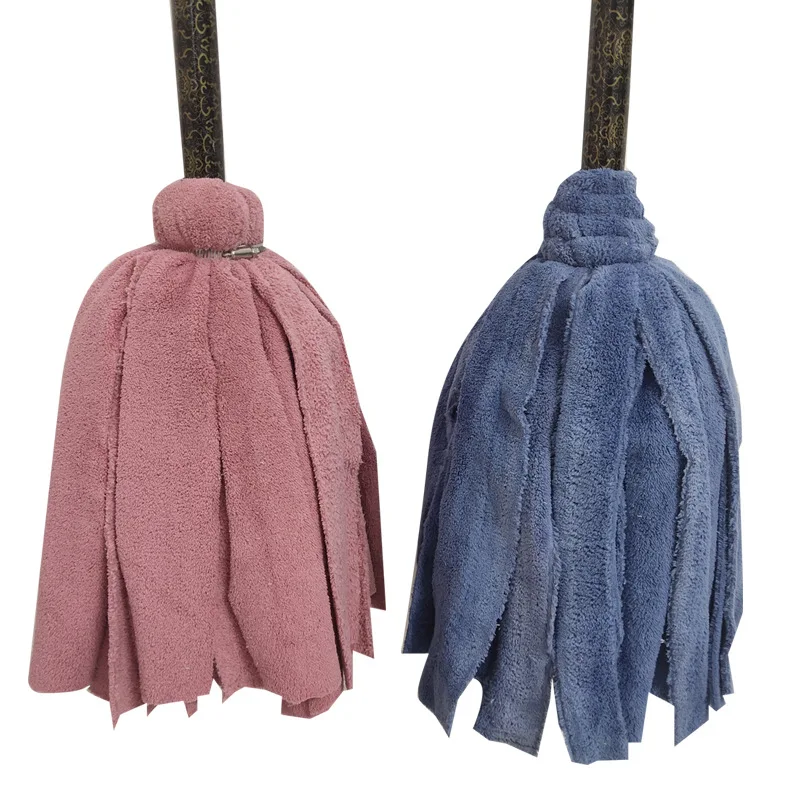 Coral fleece towel mop, thickened, soft, absorbent, wide strip cleaning, wax mop, environmental sanitation