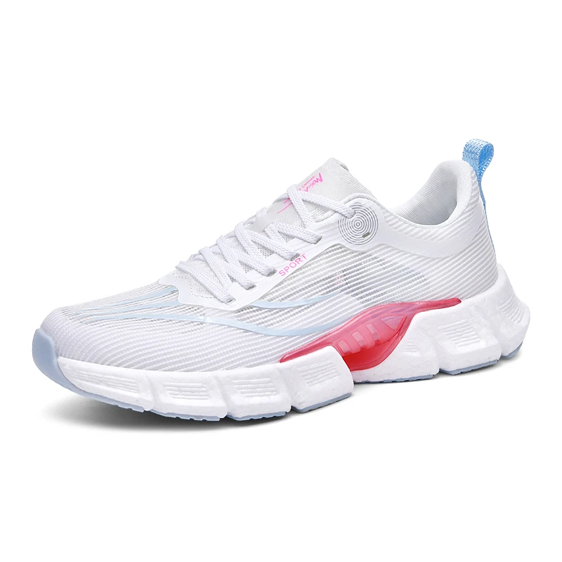 2024 Brand Logo Custom Men Casual Sports Sneakers Mesh Blank Carbon Fiber Sole Marathon Jogging Running Walking Shoes for Women