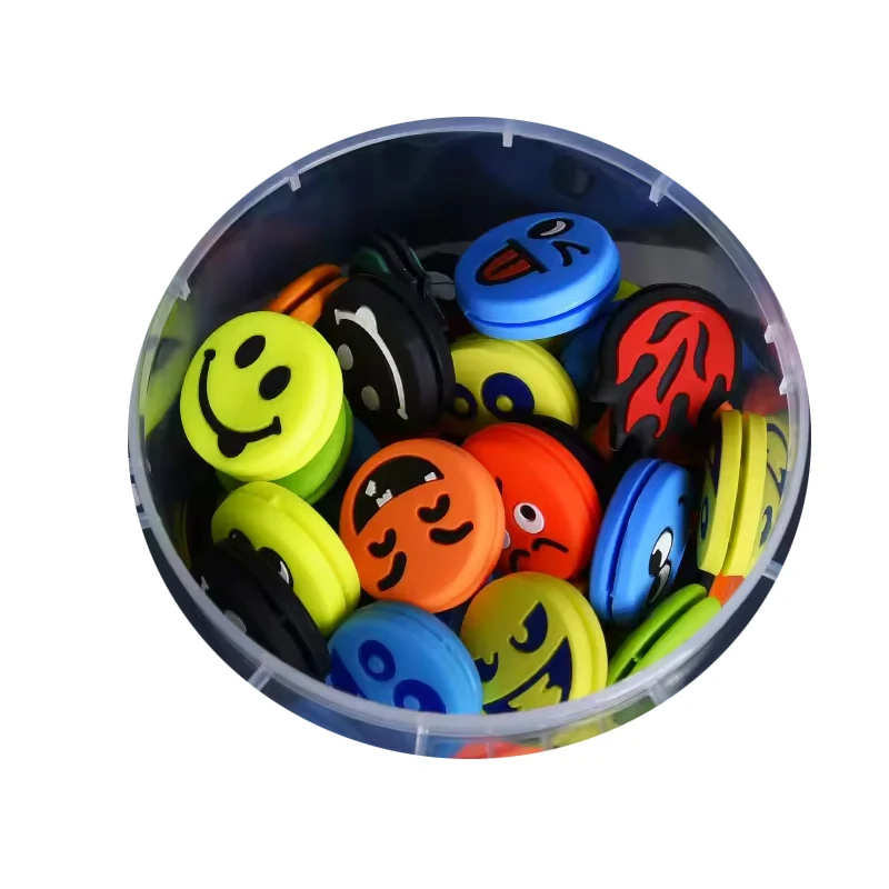 Customized Logo High Quality Soft Tennis Racquet Vibration Dampener Blister Package Tennis Dampeners