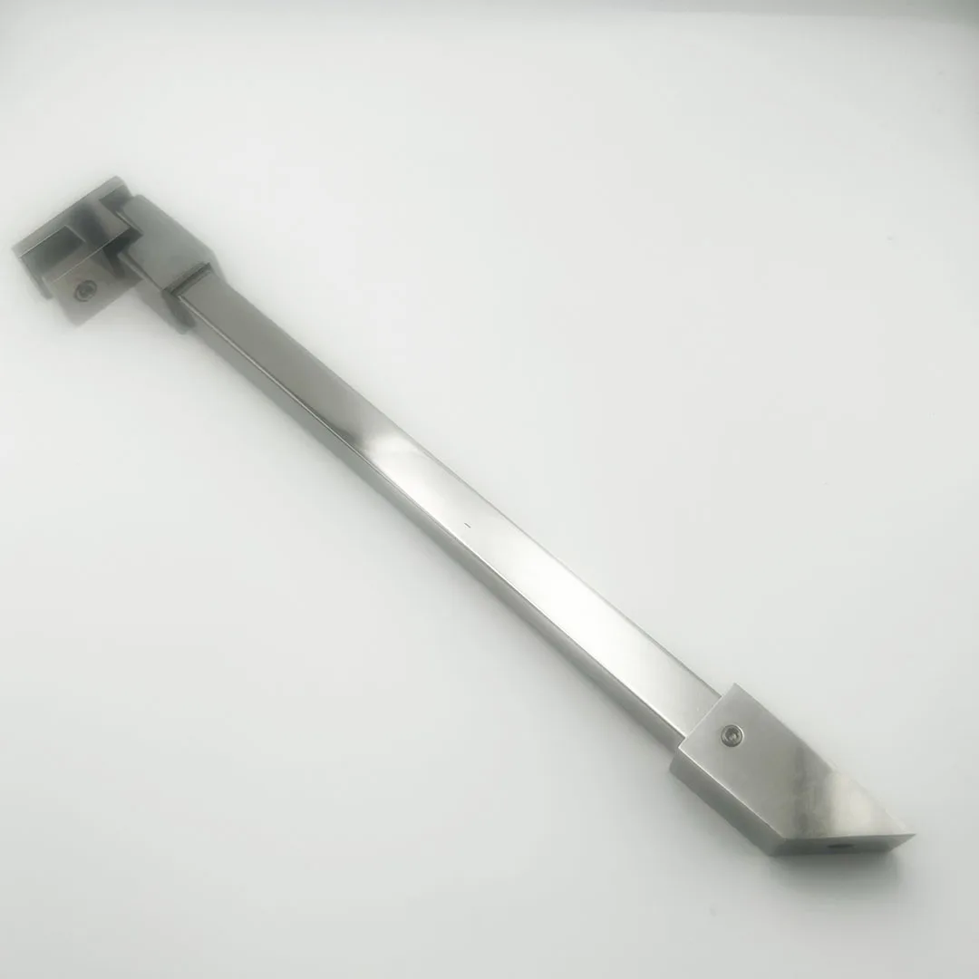 SUS Inclined Head Adjustable Telescopic Glass Support Bar Shower Door Stabilizer Bar For Frameless Shower Doors