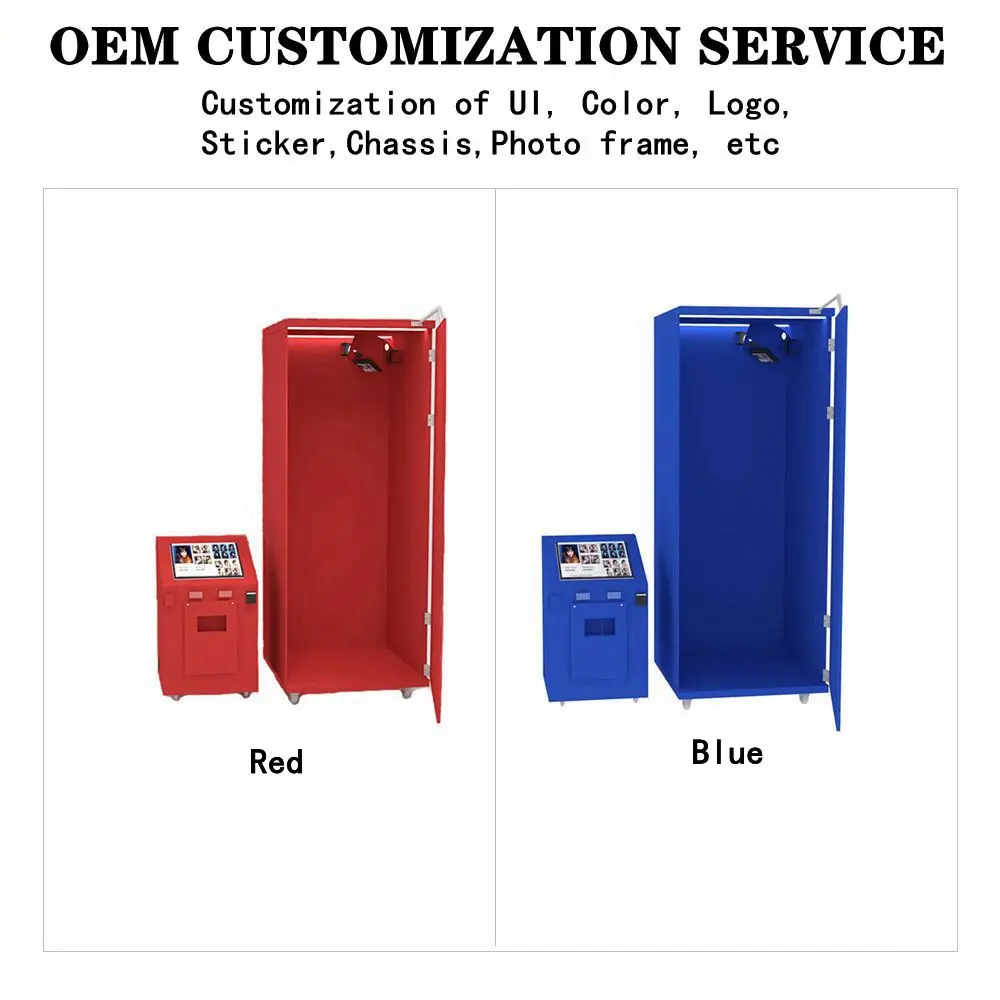 High Quality Automatic Photo Booth Camera Video Metal 360 Photo Booth Touch Screen Vogue Photo Booth