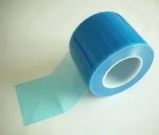disposable dental medical plastic PE barrier film Polyethylene self-adhesive backing perforated sheet roll handy sticky tape