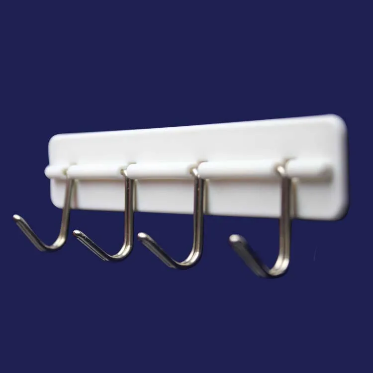 Heavy Duty self adhesive clothes hanger hook rack plastic towel hook