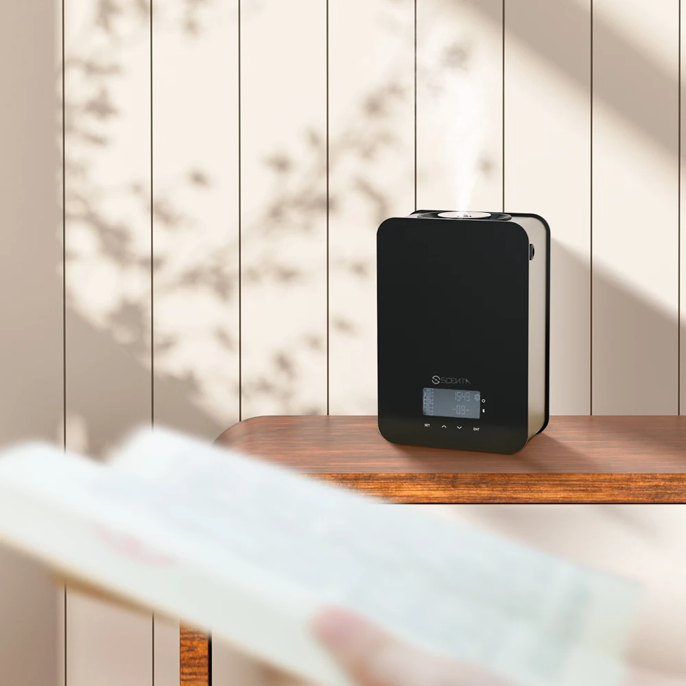 SCENTA Hot Sale Small Area Silent Working Scent Diffuser Machine Commercial Wall Mounted Aroma Essential Oil Diffuser