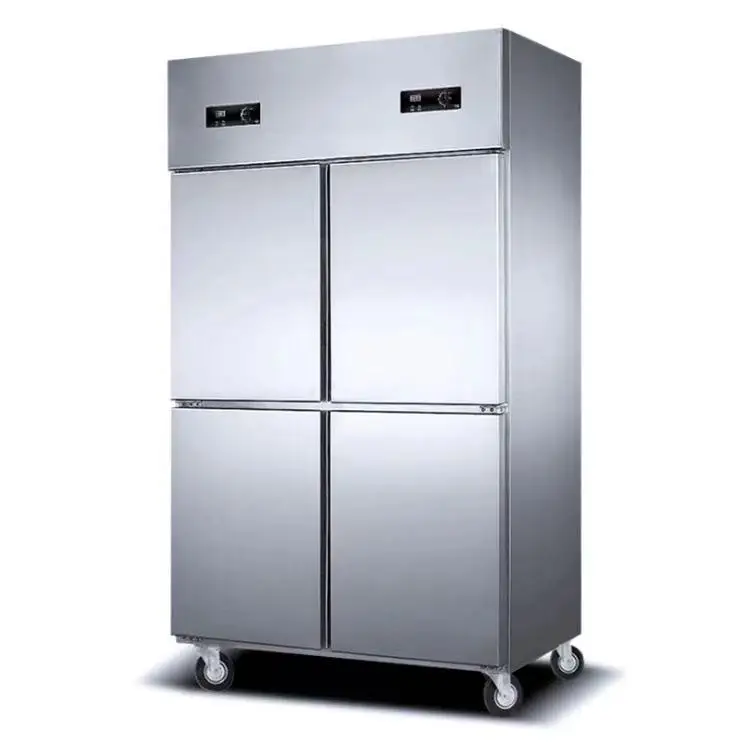 Wholesale Price White Glass Four Door Side by Side Refrigerator Fridge and Freezer
