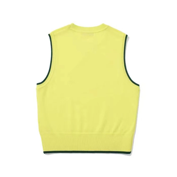 Golf Clothing V-neck Golf Vest Autumn Winter Sports Knitted Vest