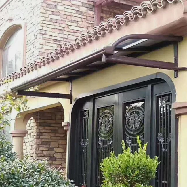 Garden Sunshade  Awning Cover Polycarbonate Canopy Wind Resistance Aluminum Awnings