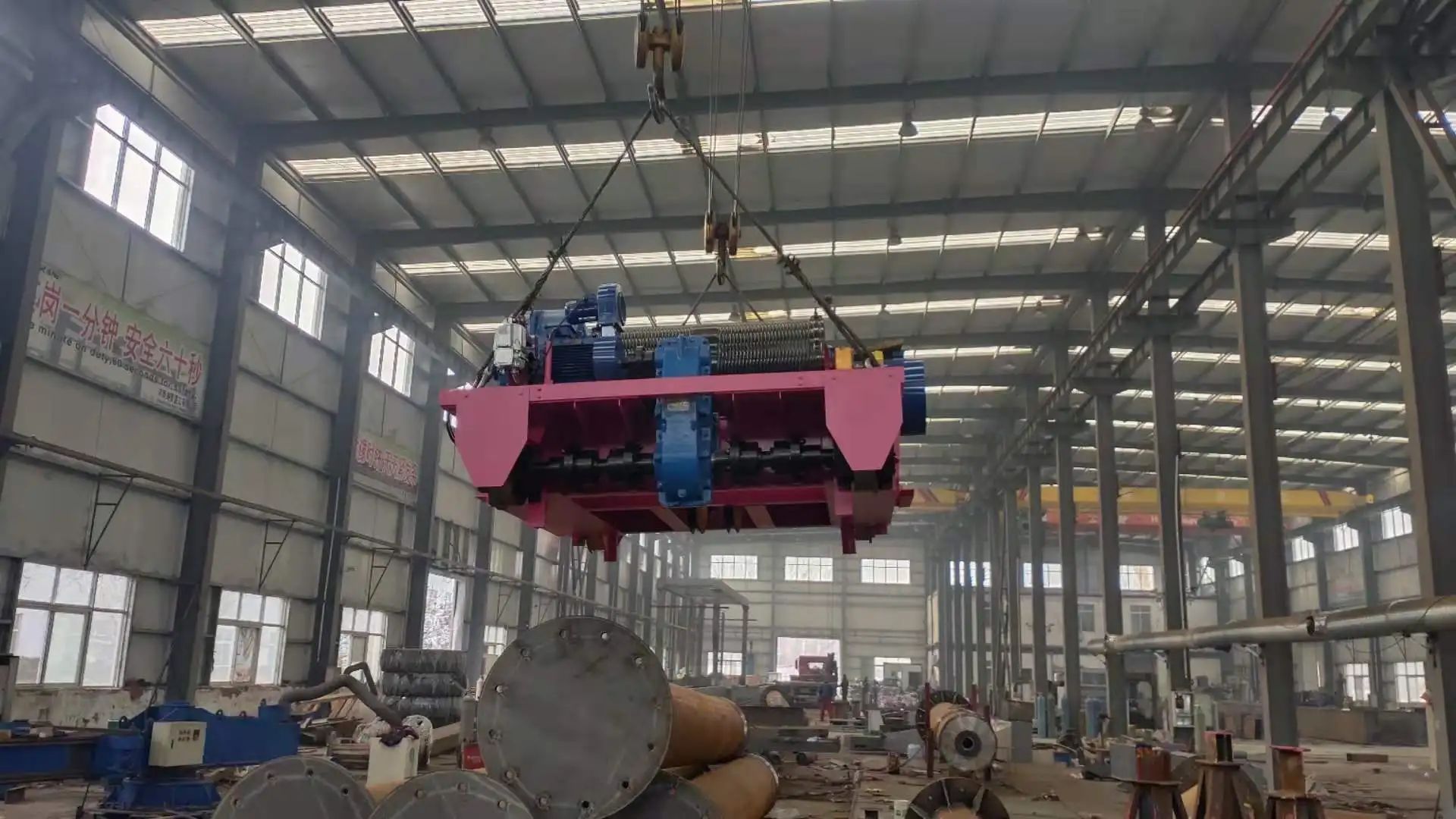 Fast Speed Electric Winch 10 Ton With Double Drum