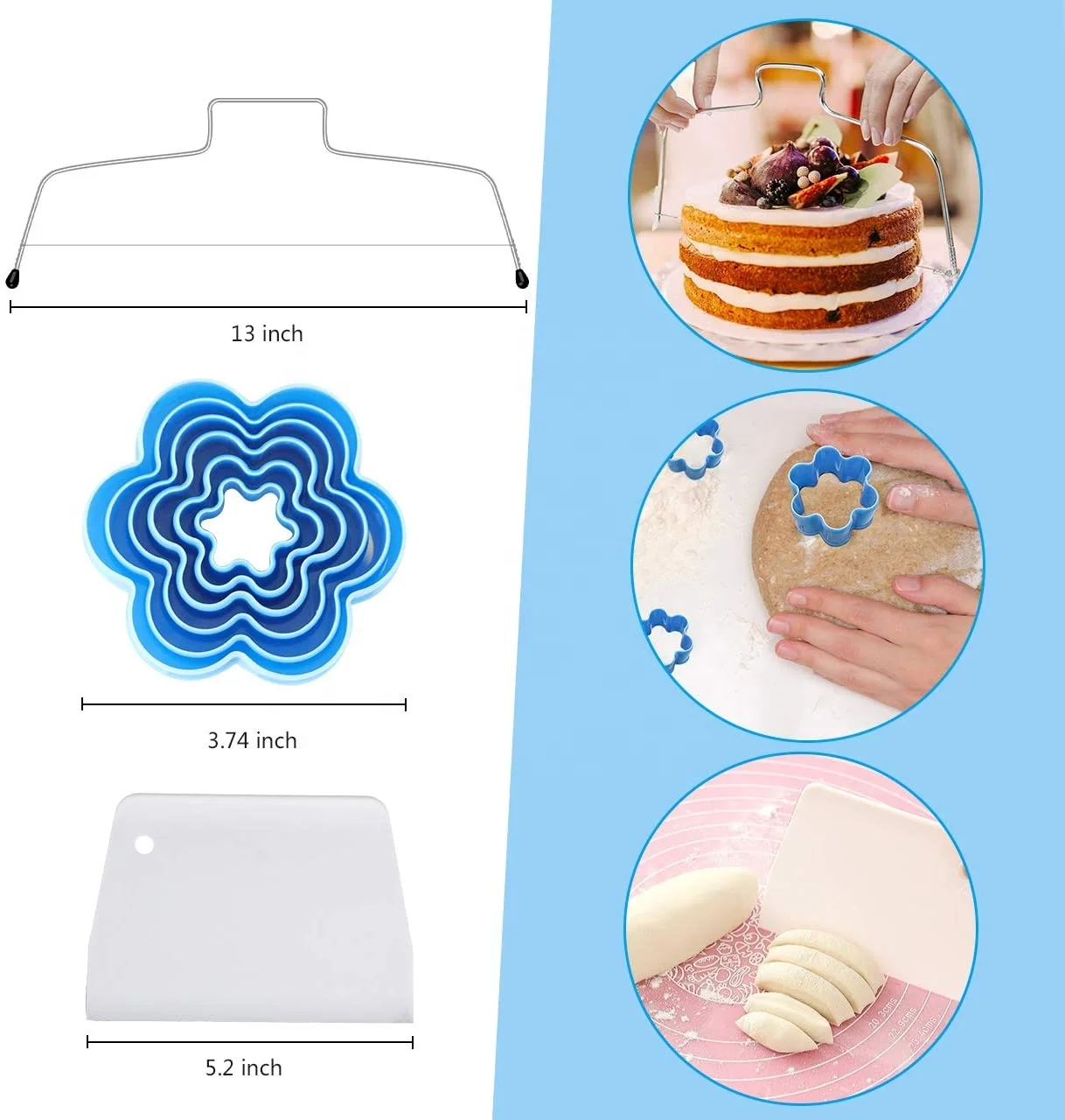 177 Pcs Cake Decorating tools set Aluminium Cake Turntable Numbered Nozzles cake decorating suppliest tools set