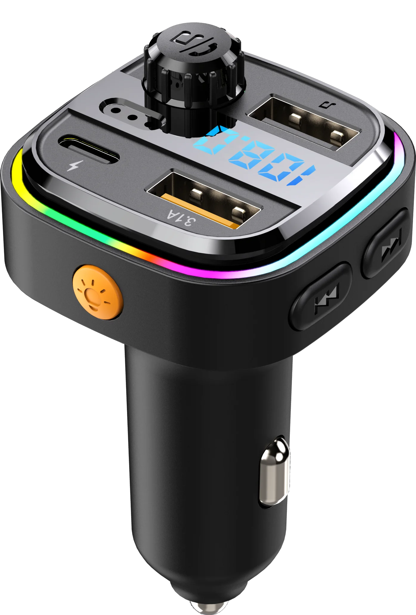 Wireless Car Kit Fm Transmitter Fast Charging Mp3 Car Player Dual USB Car Charger For All Type Mobile Phone Charger
