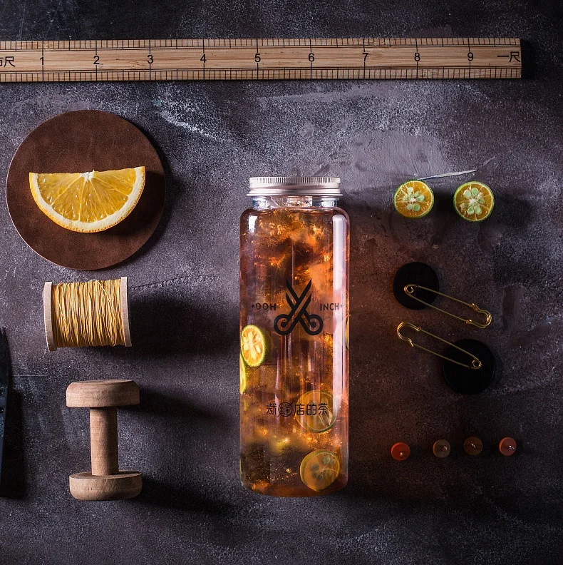 
Ins stylish milk tea shop use 250ml pet bottle juice bottle high transparency PET bottle 