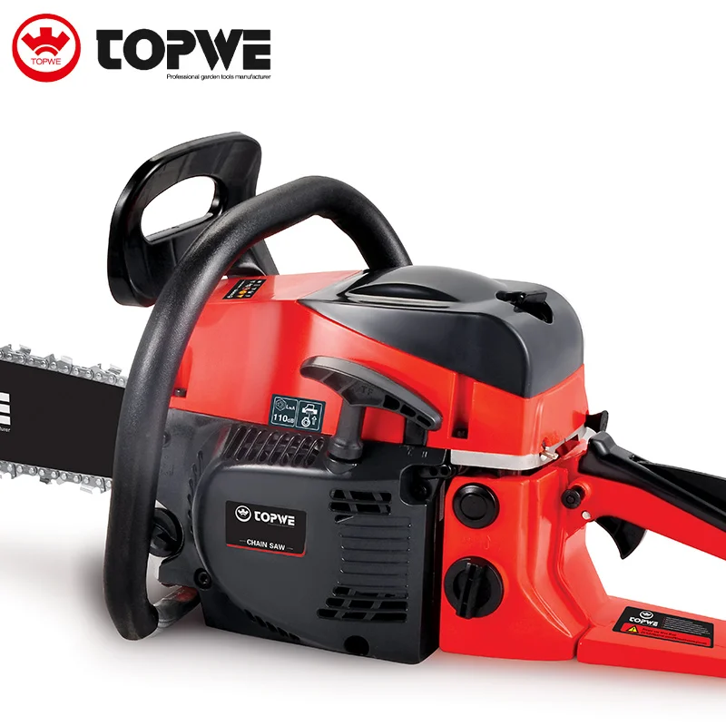 TOPWE Tree Cut Machine 2-stroke Pole Chainsaw 52cc Diamond Chain Saw