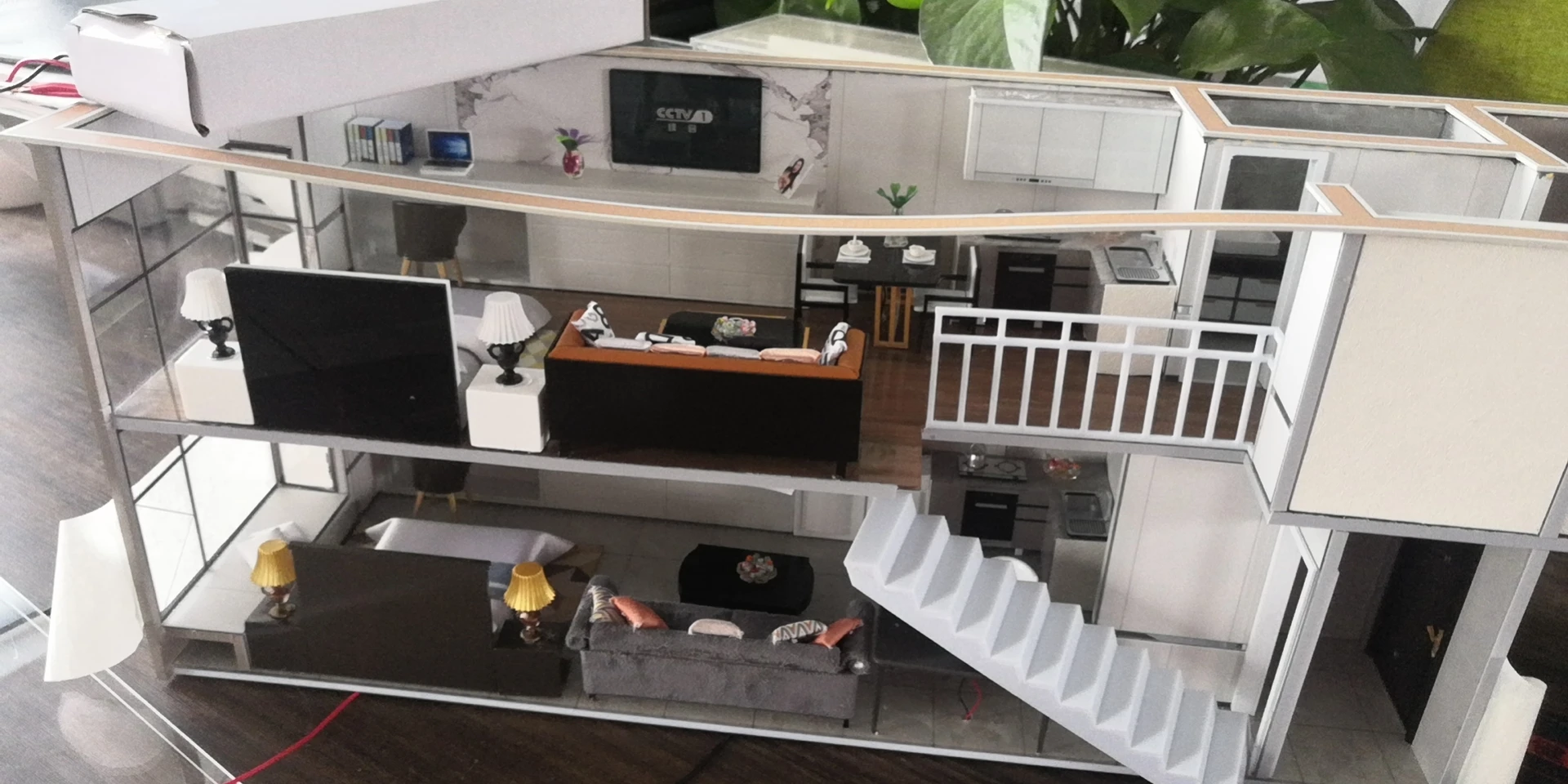 
2021 best modern 1/20 scale model interior model for real estate display wholesale 