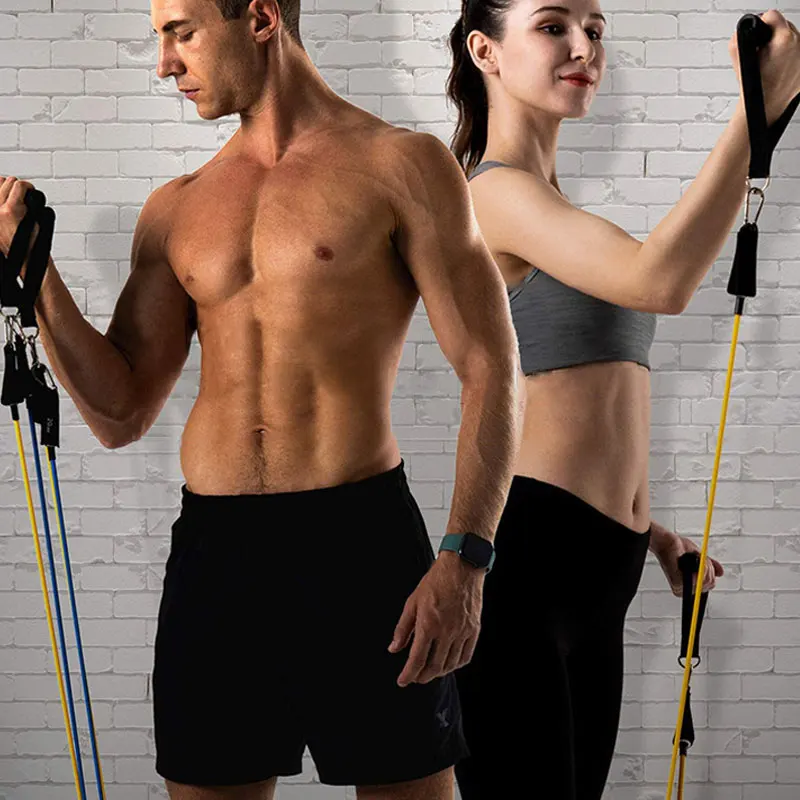 GEDENG Hot Sale 200 LB Gray Gradient Men Heavy Latex Strength Workout Muscle resistance loop exercise bands