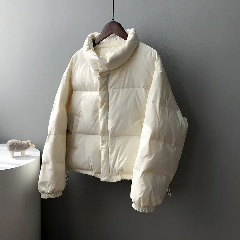 2021 Winter New Korean Style Down Puffer Jacket Women Loose And Thick Outdoor Casual Warm Down Jacket Women