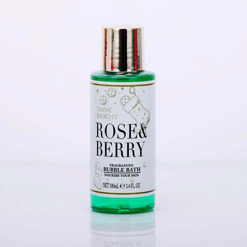 promotional christmas shower gel bubble bath body butter natural spa bath set gift for women