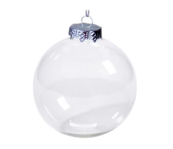 100 wholesale clear glass christmas ball ornaments