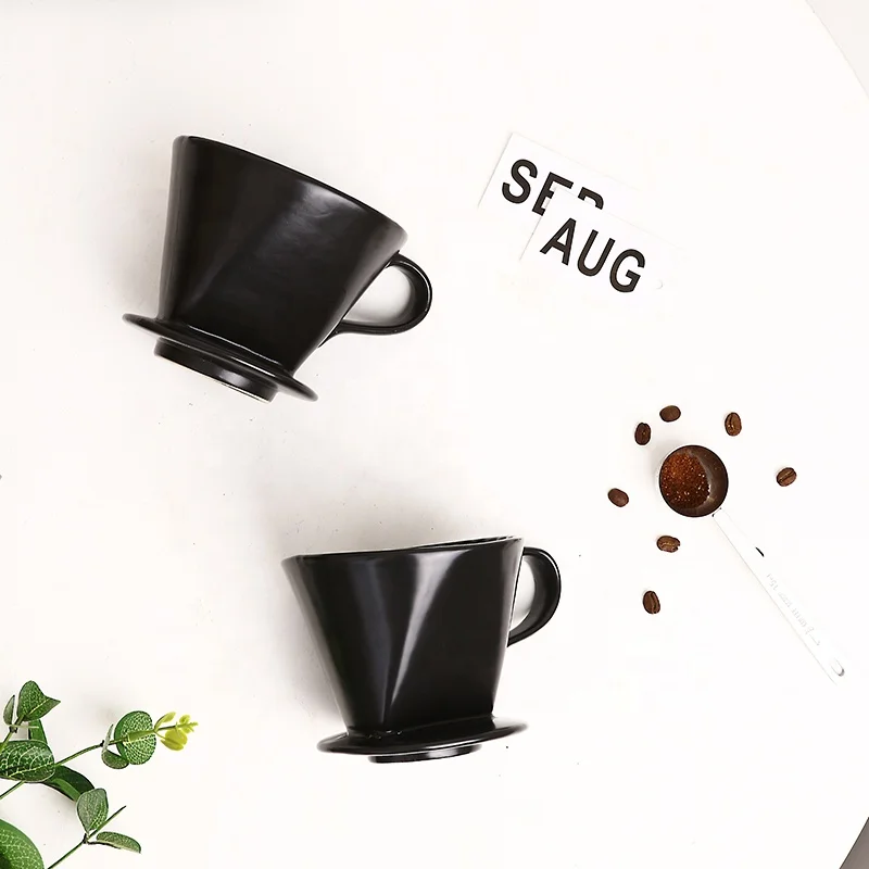 New product hot sale Custom multicolor Ceramic Coffee Funnel Filter Cup Pour Over Coffee Dripper
