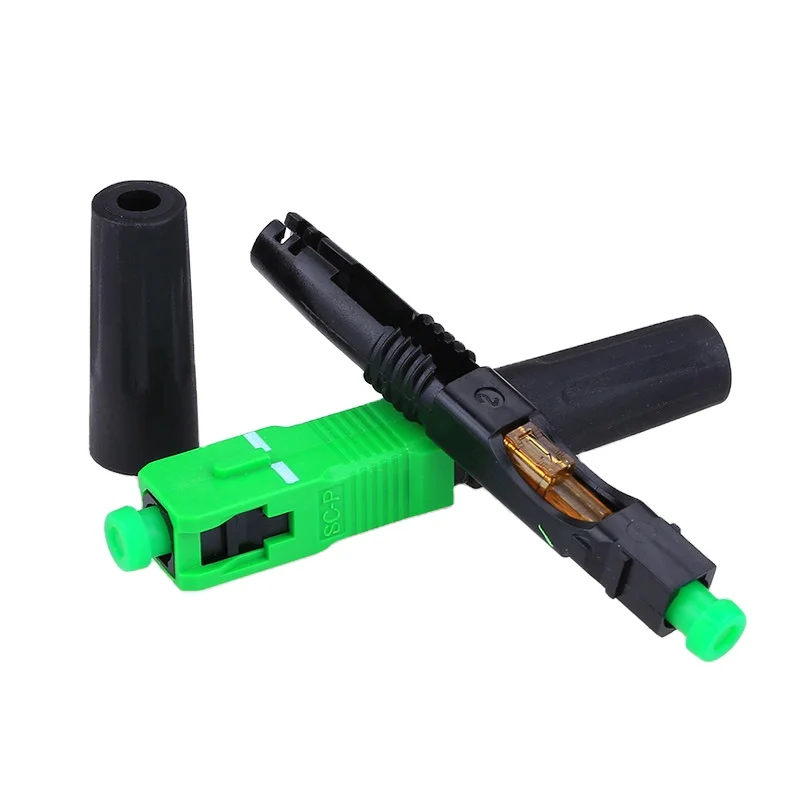 SC APC fiber optic fast connector flat cable SC UPC quick connector splice on connector