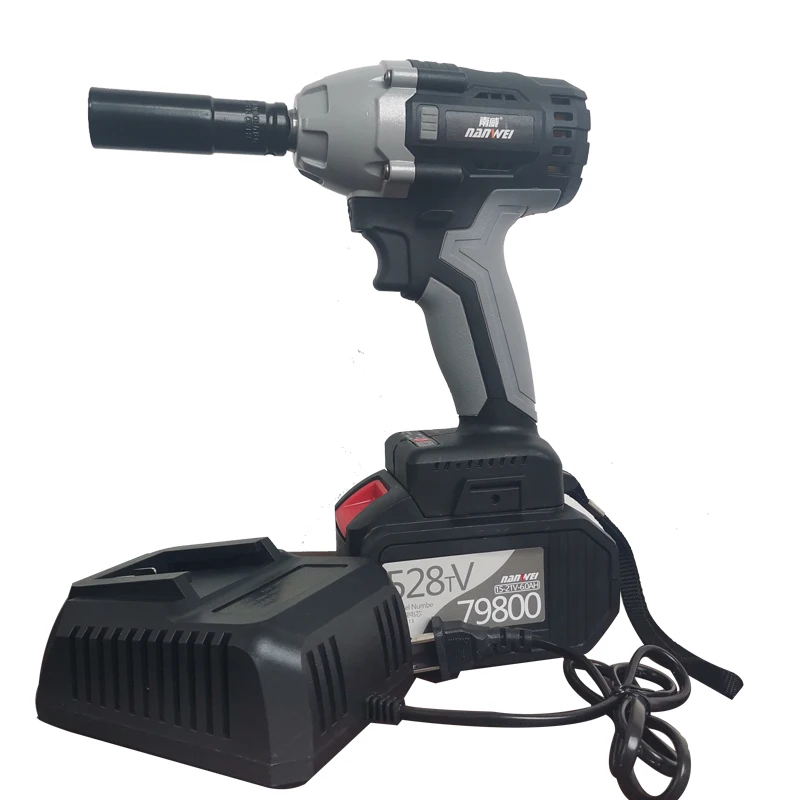 Brushless High Speed Electric Cordless Li-ion Battery Power Impact Wrench