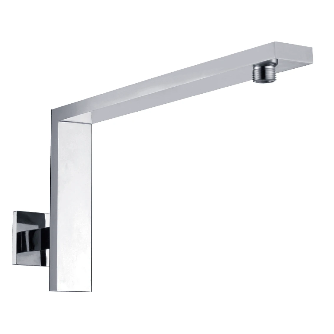 brass square shape chrome shower head arm with female screw for australia market