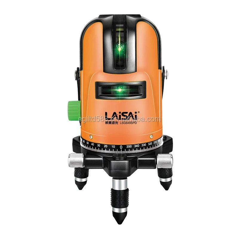 Professional  LSG649SPD Green 5-Line Laser Level 5 Lines 1 Point Cross Line Laser Level Laser